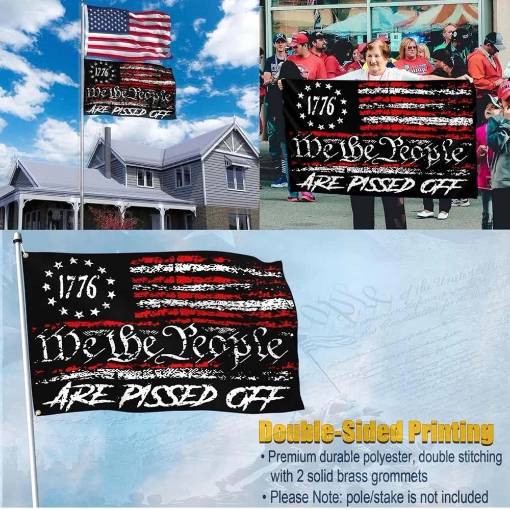 We The People Flag with 1776 Design Size 3’ x 5’